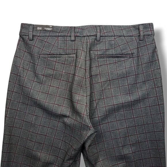 Liverpool Renee Straight Leg Trouser Womens 18W Grey Plaid Pants - Picture 5 of 12